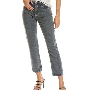 Rag & Bone Women's Gray Nina High-Rise Denim Cigarette Ankle Jeans Size 27